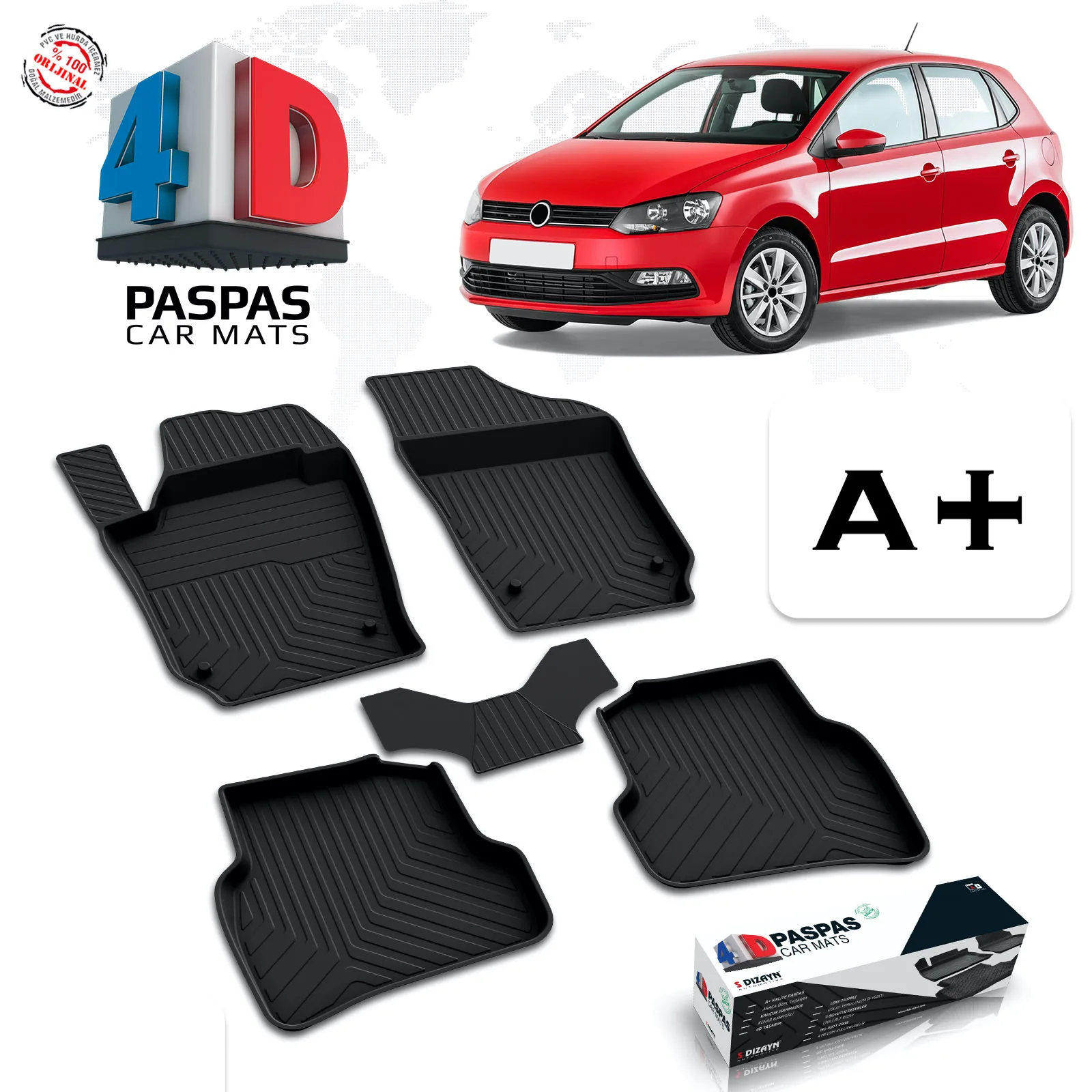 

FOR VOLKSWAGEN POLO 6R BRAND CAR SPECIAL RUBBER MAT FLOORING COATING LUGGAGE POOL ACCESSORY INNER LUX 2009 2010 2011 2012 2013 MODEL