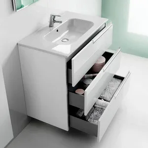 Тумба с раковиной Roca Victoria Nord Ice Edition 80 белый глянец (ZRU9302835 + 32799C000) | Обустройство