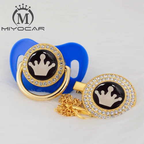 GCR-6 0-6M MIYOCAR, 7 цветов, корона, прекрасная, красивая, золотая, блестящая, Соска-пустышка, клипса, BPA бесплатно, пустышка, блестящая, уникальный дизайн, GCR - Цвет: GCR-6 0-6M