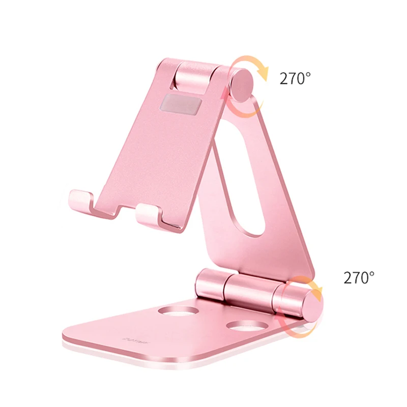 

ZQYMY Aluminum alloy mobile phone support live broadcast adjustable metal desktop tablet universal Apple ipad lazy support