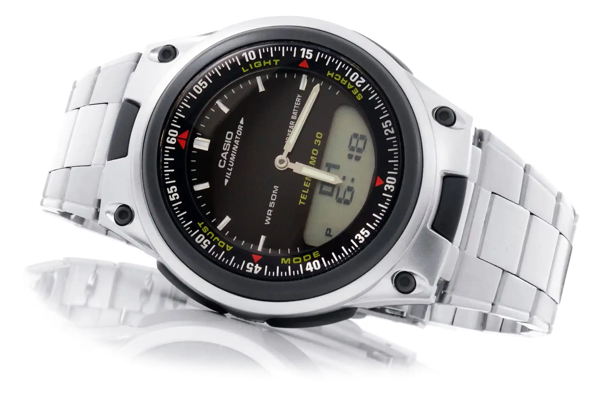 Casio Men's Watch Aw-80d-1a World Time-30 Telememo - 10 Years Battery -  Digital Wristwatches - AliExpress