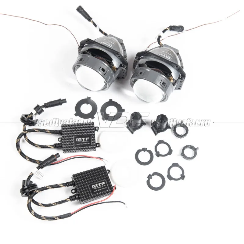 Светодиодные линзы MTF Light Absolute Vision 3 Bi-Led (комплект 2 шт) | Автомобили и мотоциклы