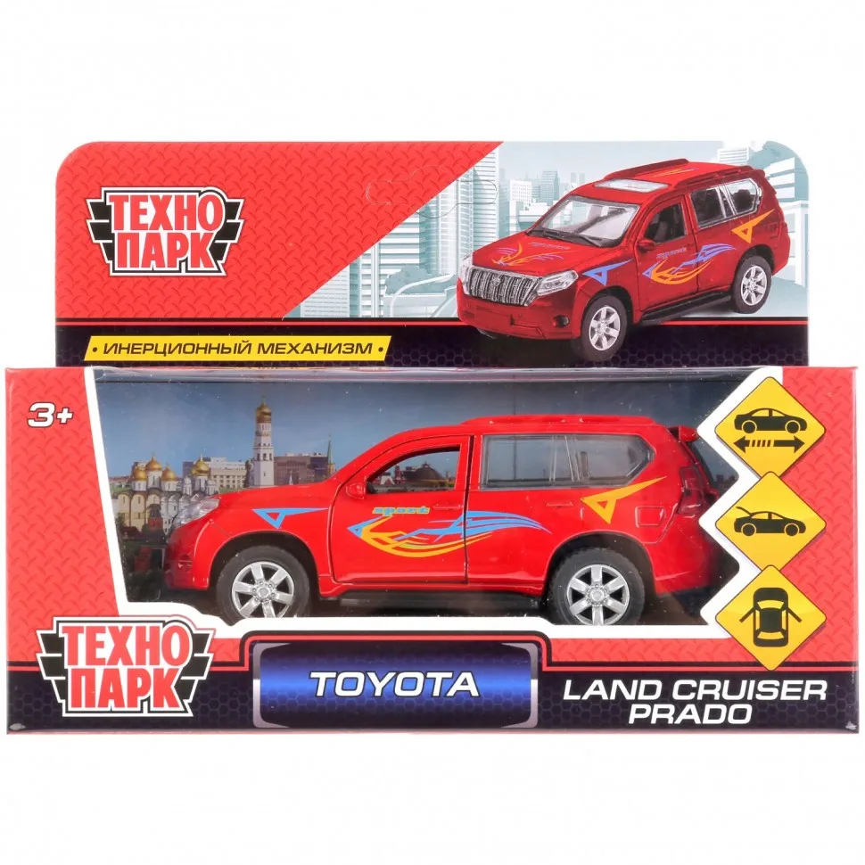 Машина Технопарк Тoyota Рrado инерционная 259360 | Игрушечный транспорт