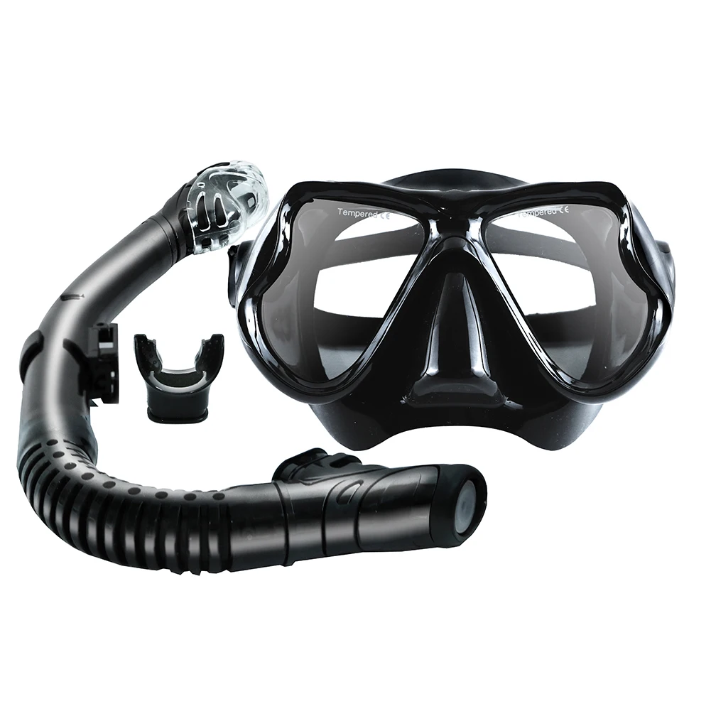 

Adult Snorkel Set, Anti Leak Mask and Snorkel Sets for Adult, Panoramic Tempered Glass Diving Mask, Free Breathing Mask