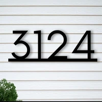 modern residential sign address plaque outdoor house number door plates custom house street number letter sign housewarming gift