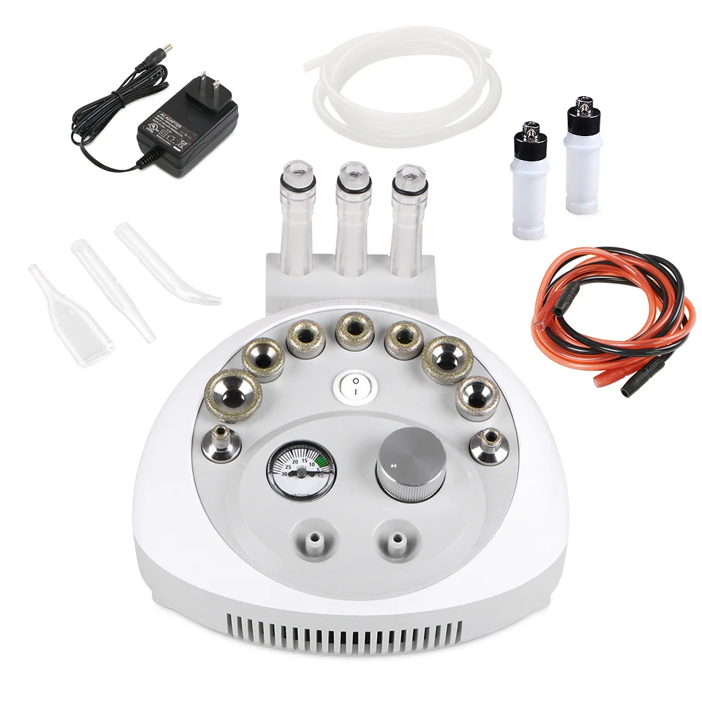 New 3 In 1 Microdermabrasion Blackhead Removal Moisturizing Acne Treatment Facial Skin Care Machine