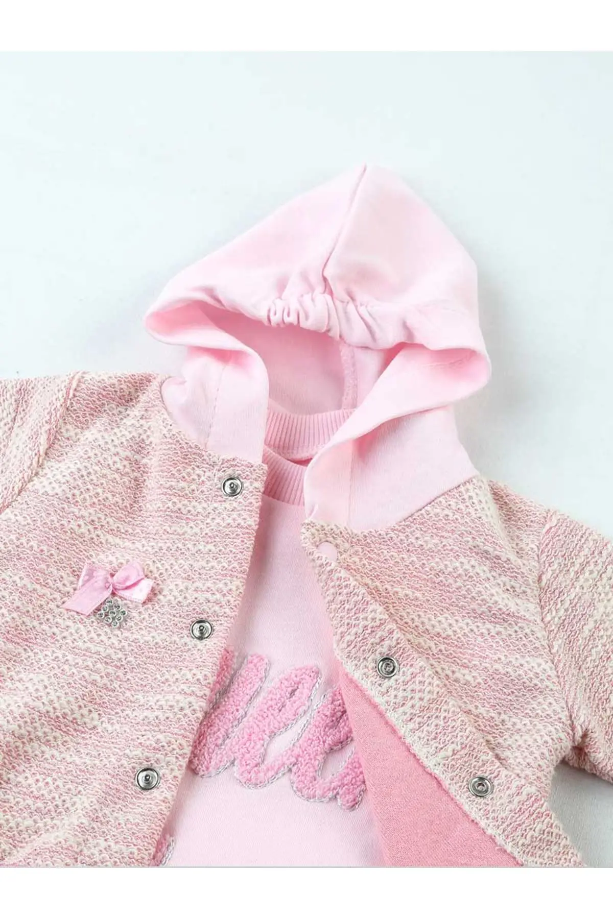 Розовый детский сезонный комплект из 3 предметов для маленьких девочек|Комплекты