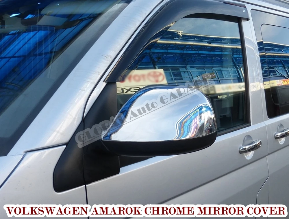 

For Volkswagen Amarok 2010 2011 2012 2013 2014 2015 2016 2017 2018 2019 2020 Chrome Mirror Cover Cap 2 Pieces Wing Car Auto