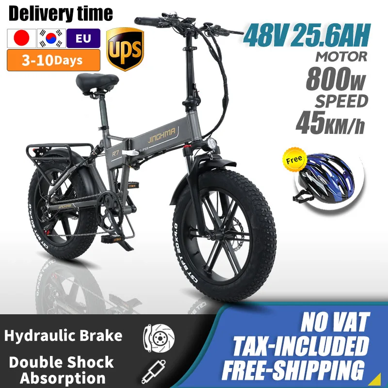 Bicycles bike electric bicycle fat ebike  folding  800w 48V12.8ah lithium battery 4.0  fat tire adult Bikes 20inch e bike