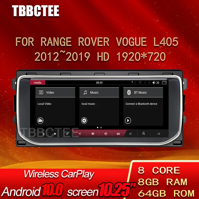 

For Range Rover Vogue L405 2012~2019 Android 10 CarPlay 8G+64G Car Multimedia Player GPS Navigation Stereo WiFi Touch Screen