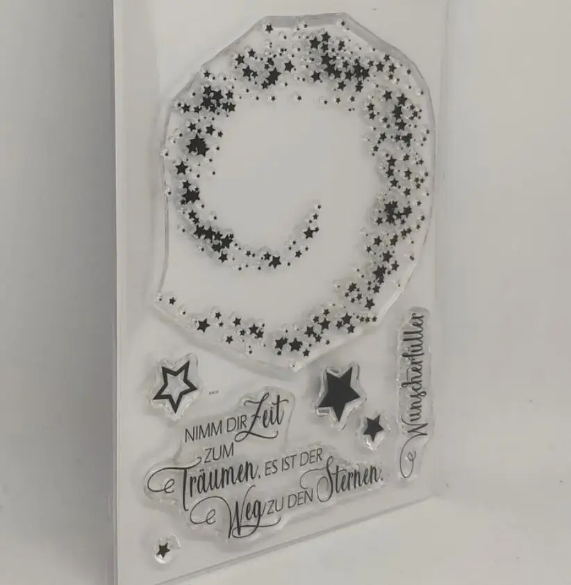 Немецкий фон прозрачный силиконовый штамп/печать для DIY скрапбукинга/альбом