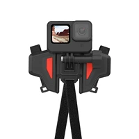 telesin motorcycle helmet mount strap front chin foldable for gopro osmo camera