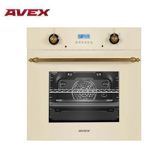 Электрический духовой шкаф с конвекцией AVEX HM 6170 B дисплей, стеклянный фасад, 7 функций, 56л, утапливаемые ручки, гриль - Цвет: Бежевый лампа стеклянная Подвесная лампа