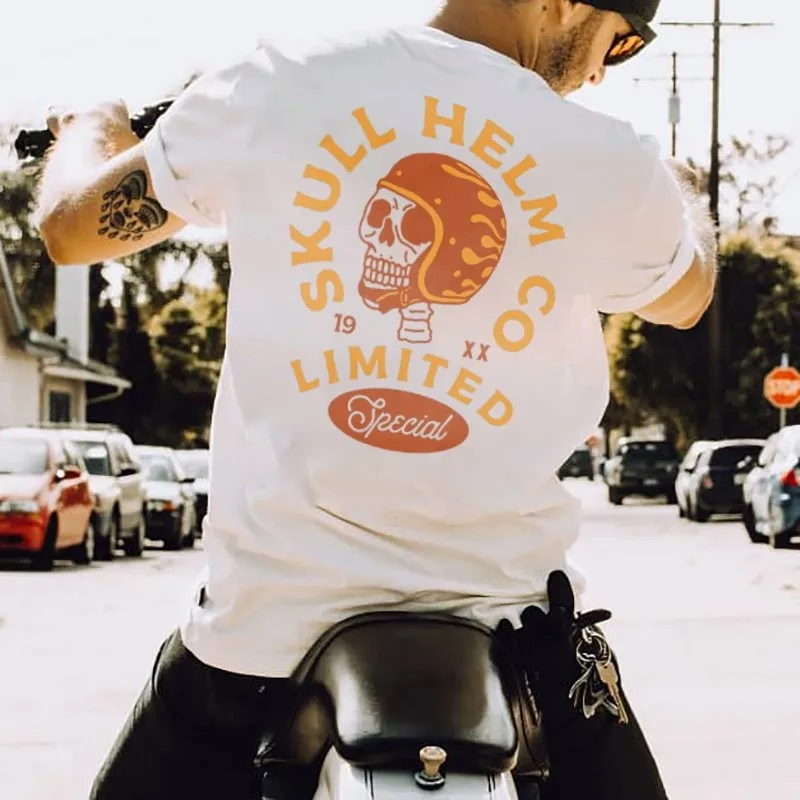 

Популярная модная дизайнерская футболка в европейском и американском стиле с принтом на спине, Мужская футболка в стиле ретро с коротким ру...