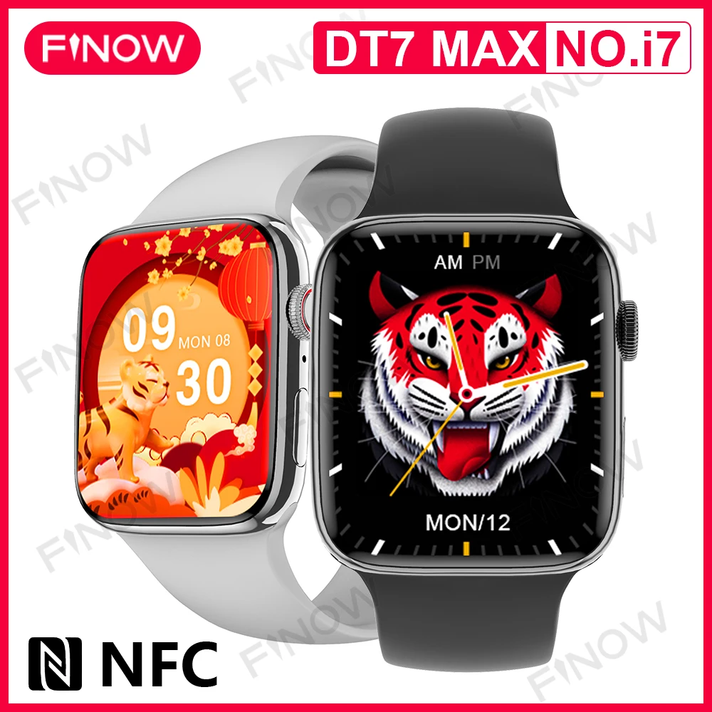 

Смарт-часы Finow DT7 Max, 2022 дюйма, NFC, GPS, Bluetooth