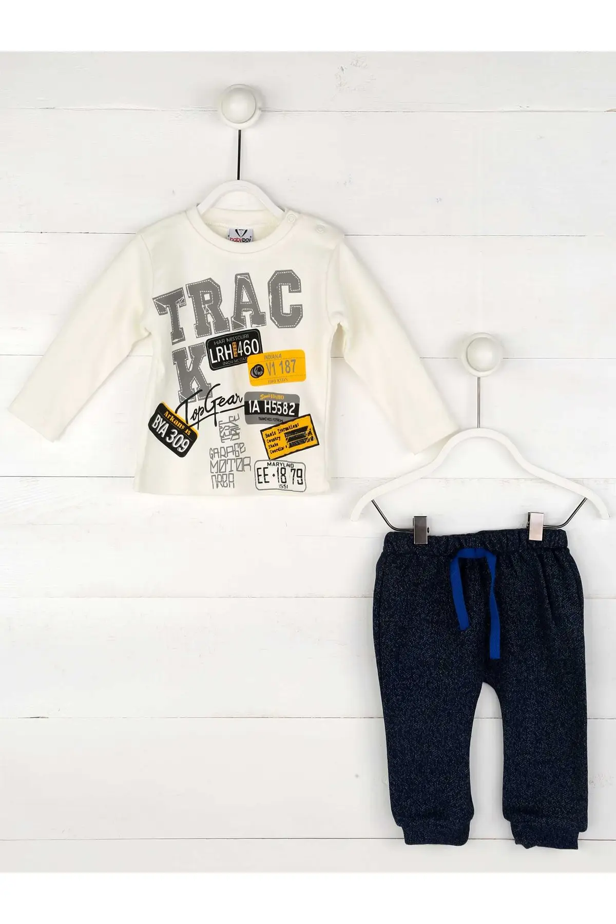 Sax/темно синий комплект одежды для маленьких мальчиков| |