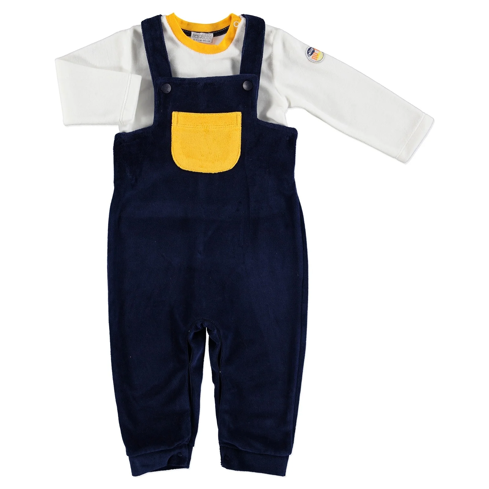 Ebebek HelloBaby маленький чемпион Детский свитшот бархатный комбинезон |