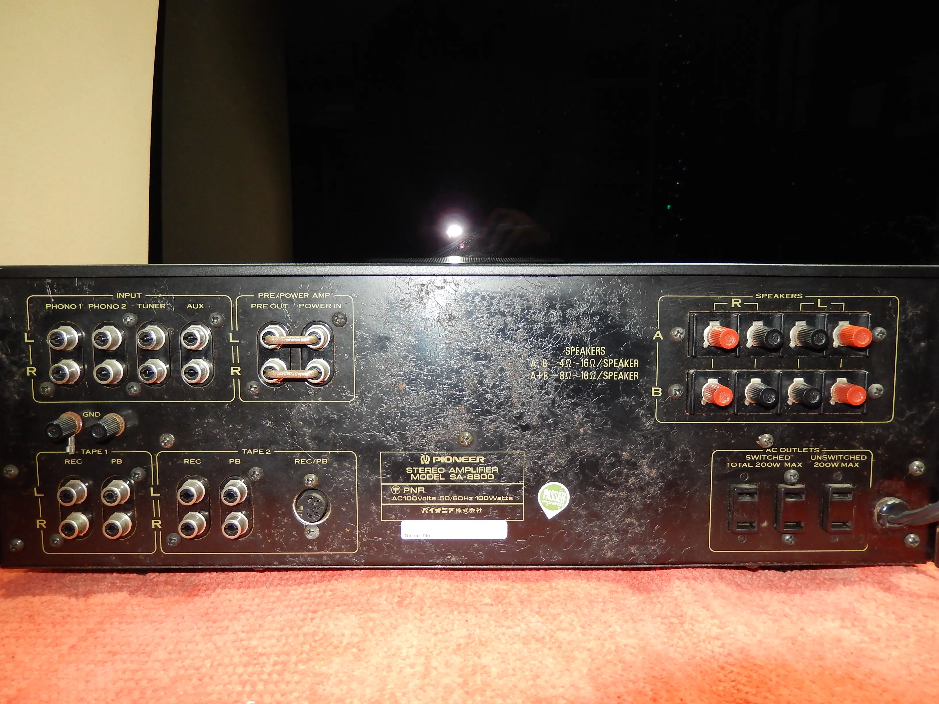 PIONEER SA-8800 усилитель интегральный производство Япония использованный amplifier integrated