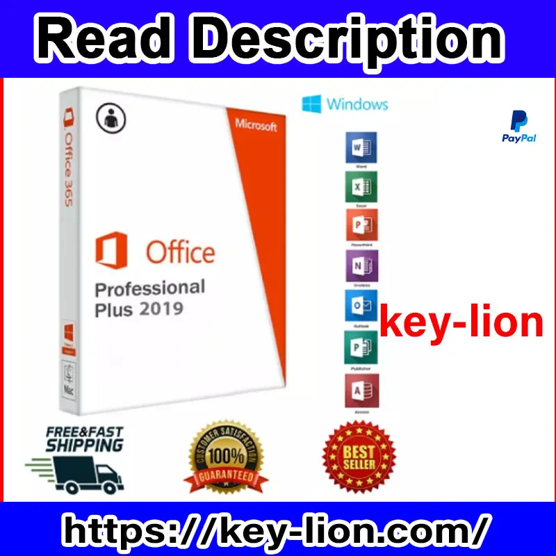 

Профессиональная розничная карта Microsoft Office Plus, для ПК с Windows, карта для ключей с DVD, для розничной продажи 2019