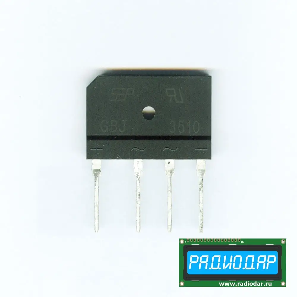 Диодный мост GBJ3510 -1000В 35А GBJ - производство SEP артикул 2117