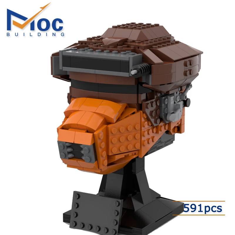 

Star Movie Character Modeling MOC Building Blocks Boushhed Helmet Collection DIY Assembled Child Holiday Toy Gift