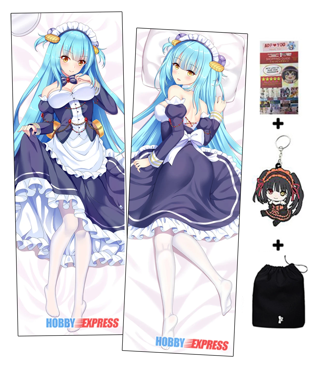 Наволочка для обнимания на тело в японском стиле Otaku Waifu|Наволочка| |