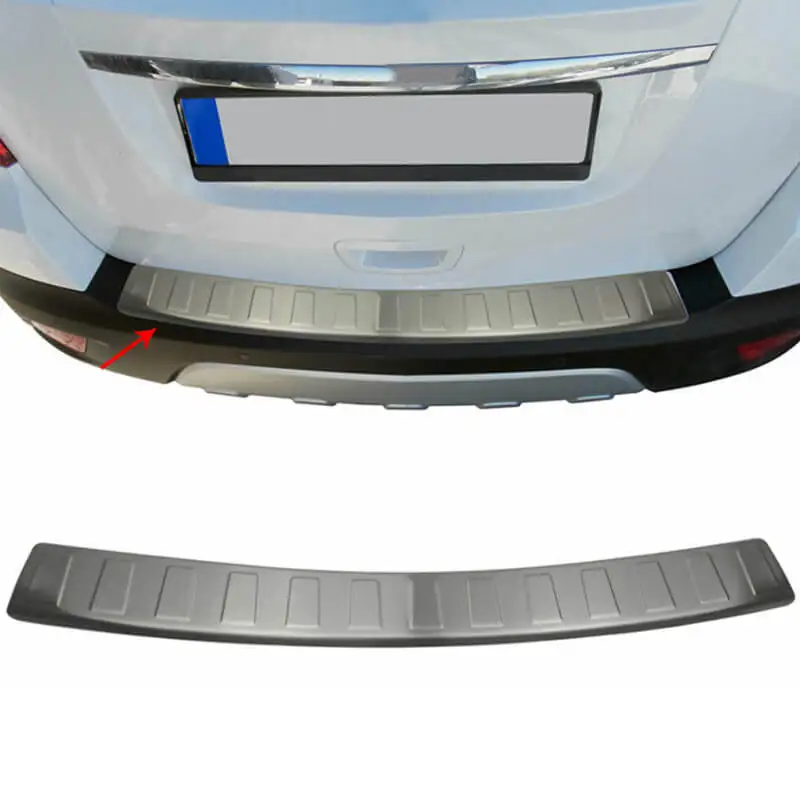 

Rear Bumper Sill Cover S. Steel Rear Bumper Protector Rear Bumper Guard for Opel Mokka X 2016-UP