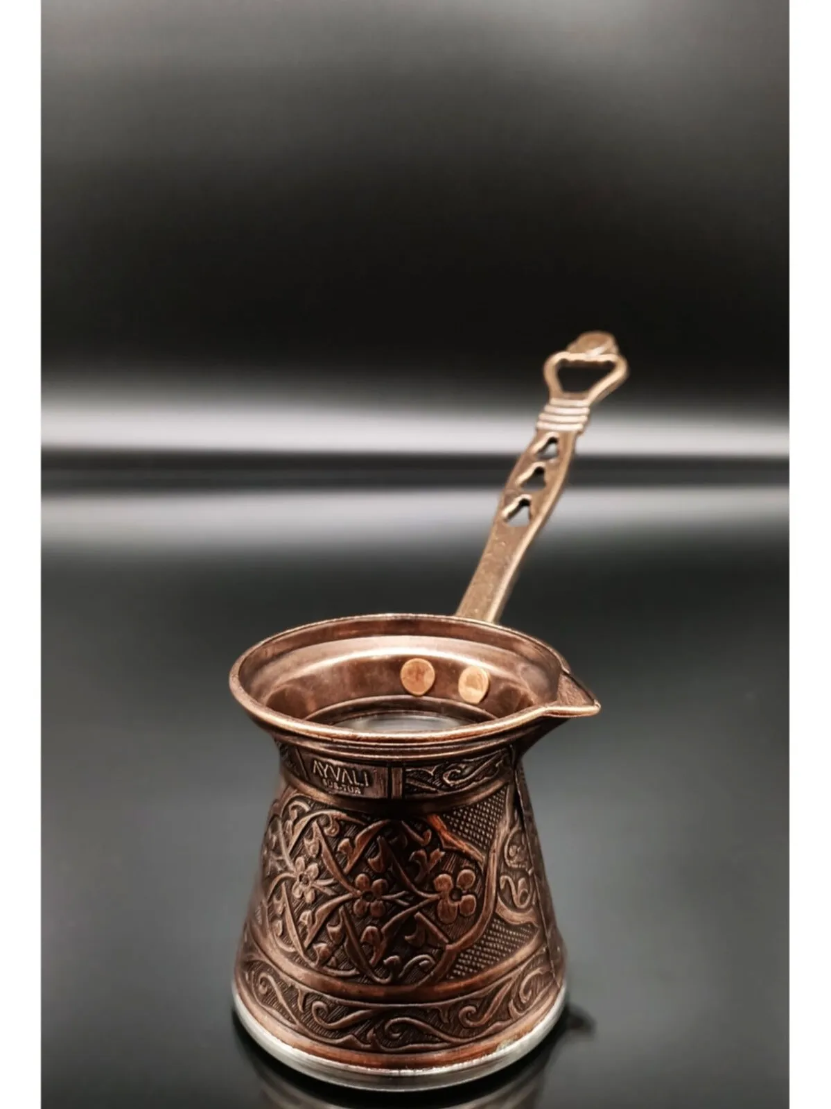 Turkish Coffee Pot Maker Moka 4 Person 200 ML турка для кофе Copper Cezve Handmade Casting Decorative Gift Accessory | Дом и сад