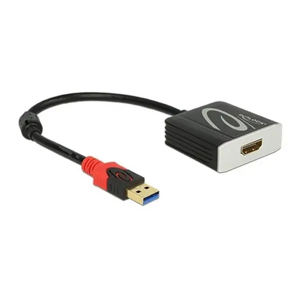 USB 3.0 to HDMI Adapter DELOCK 62736 20 cm Black| |