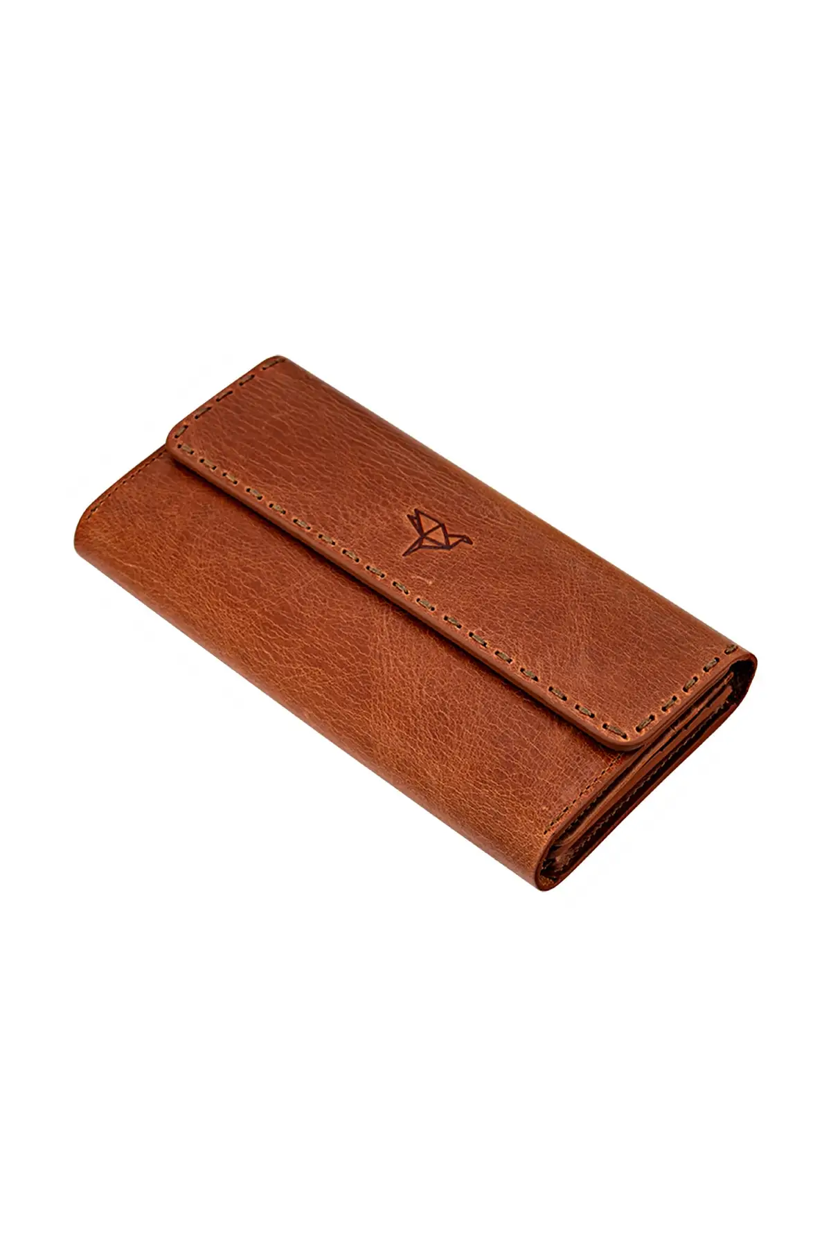 Прошитый портмоне ручной работы из натуральной кожи кошелек с отделением для