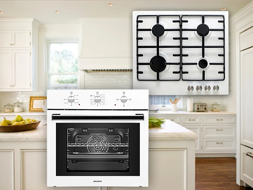 Комплект встраиваемой техники: варочная панель AVEX HS 6040 W и электрическая духовка AVEX HS 6030