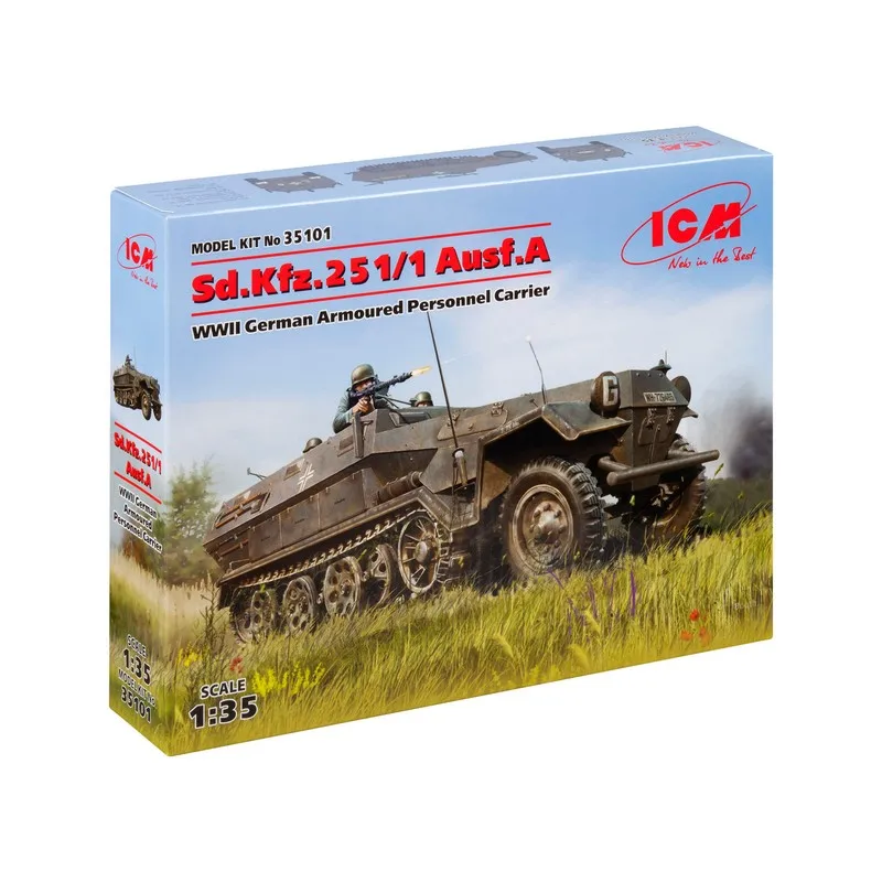 Фото Сборная модель &quotSd.Kfz.251/1 Ausf.A" Германский бронетранспортер IIМВ 1:35 ICM|Наборы для