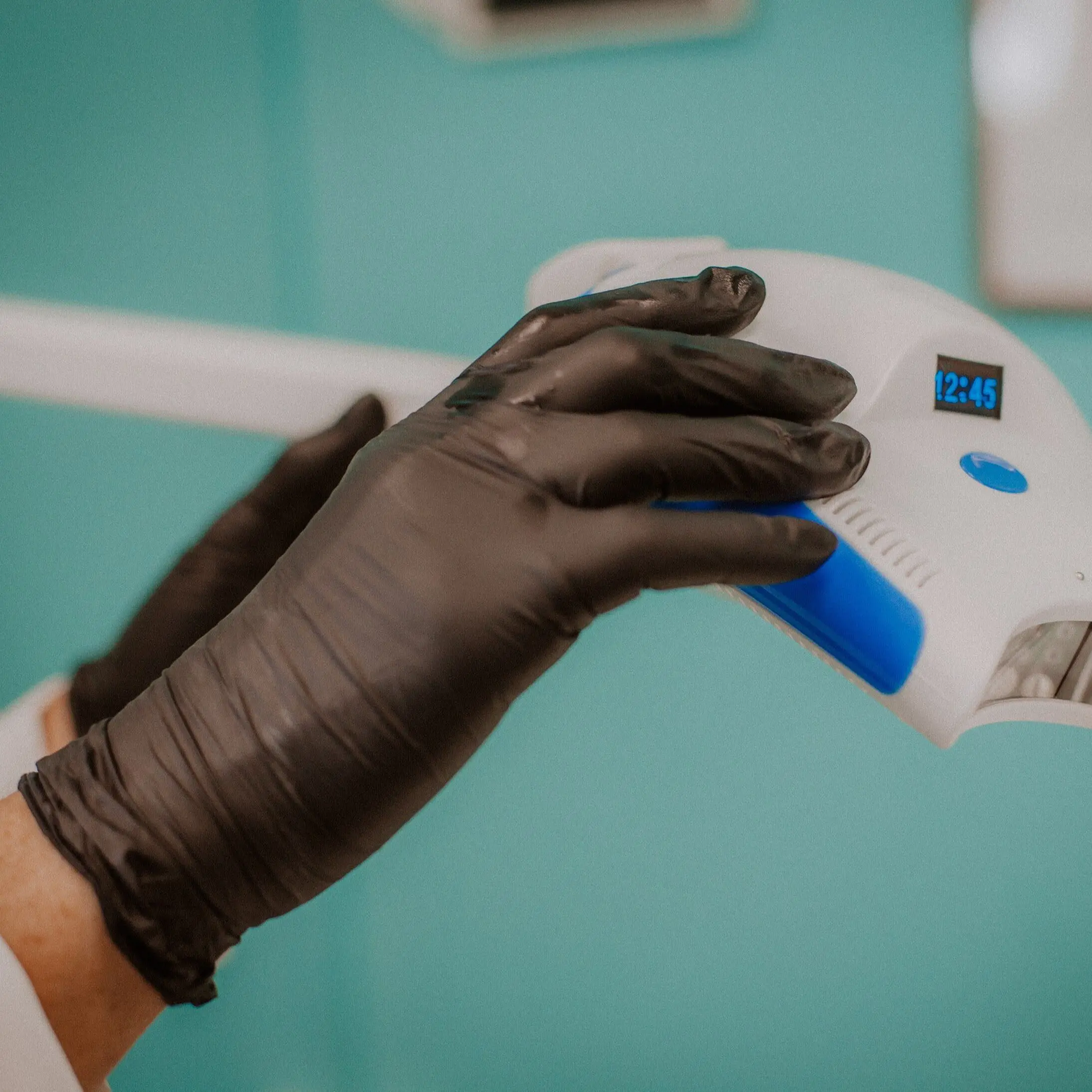 Перчатки нитриловые виниловые Wally Plastic одноразовые нитриловиниловые черные