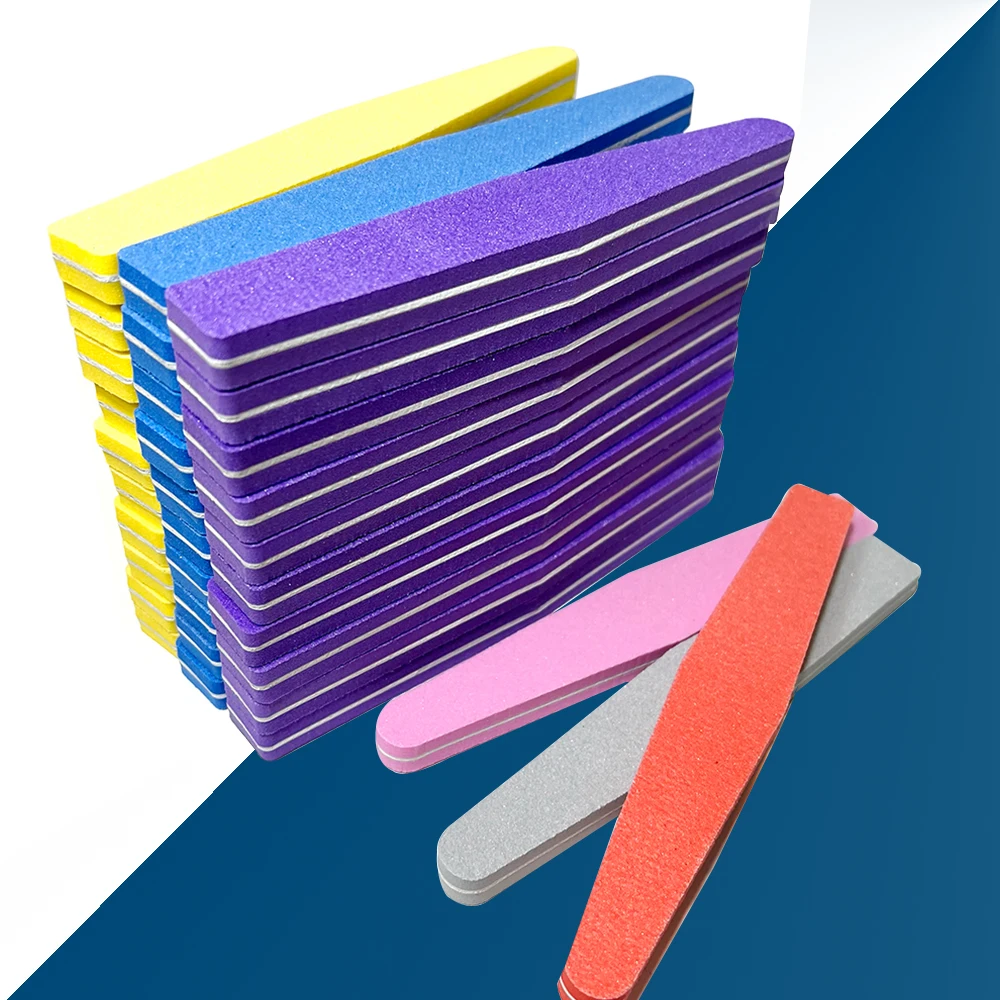 

5pcs Rhombus Double Side Nail Polishing Block Sponge Nail file buffer 100/180 Polishing Pedicure Manicure Nail Buffers Tools