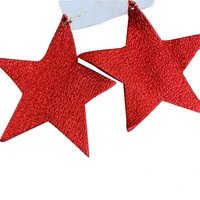 glitter star earrings red star shaped earrings lightweight order bulk gift for mom stock