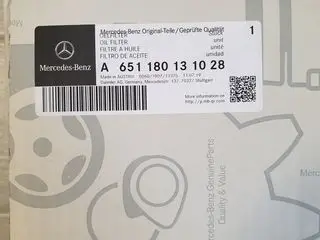

Mercedes оригинальный фильтр A651180131028 масляный фильтр