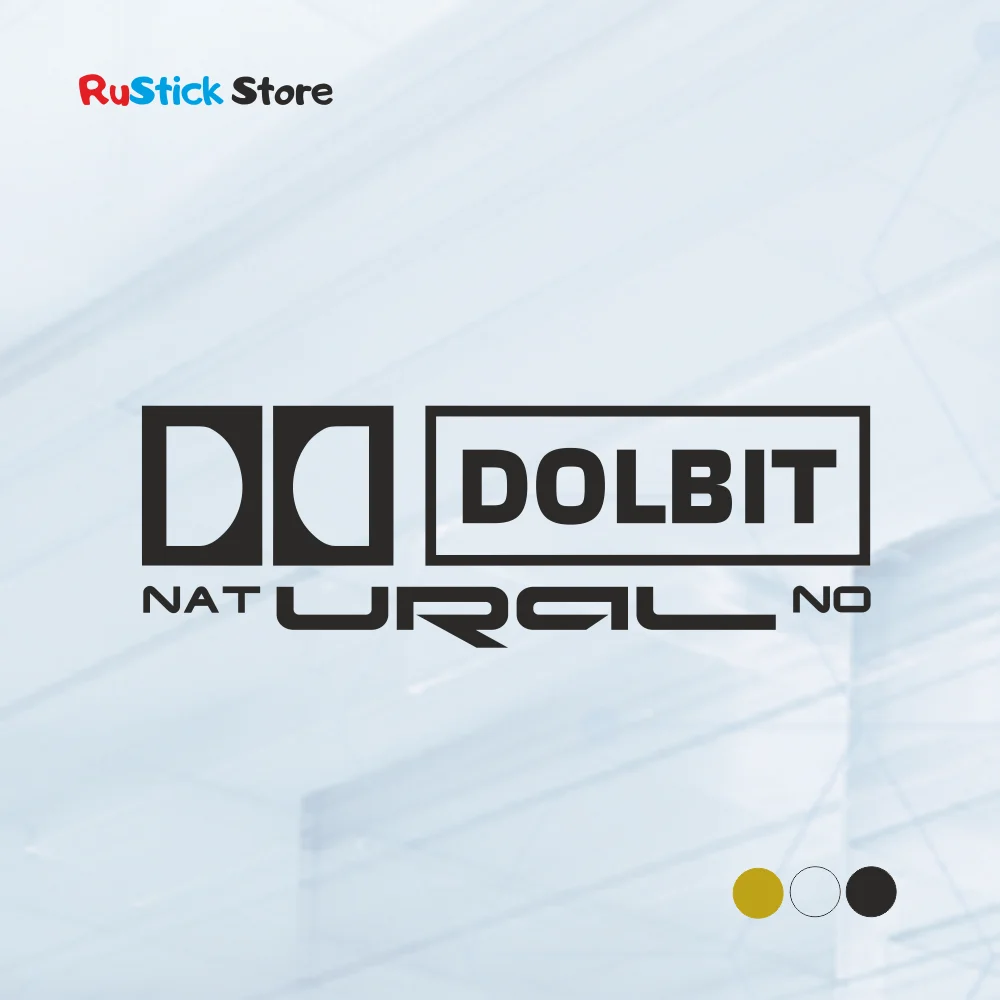 Наклейка Dolbit NAT URAL NO Долбит натурально (наклейка на автомобиль) автозвук бас -