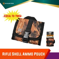 xhunter rifle shell ammo pouch cartridge holder carrier with double belt loop 30 cal to 7mm realtree camo hunting accessories
