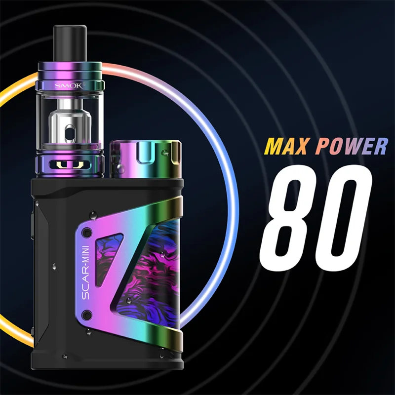 Электронная сигарета SMOK SCAR MINI Kit бод мод 80 Вт подходит для батареи 18650 вейп с