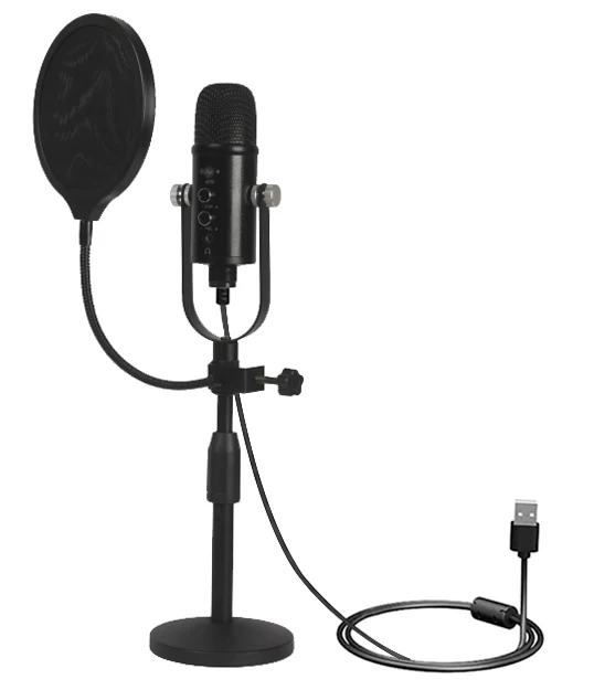 

dodocool USB Condenser Microphone with Desktop Stand Pop Filter for Live Streaming Video Music Recording