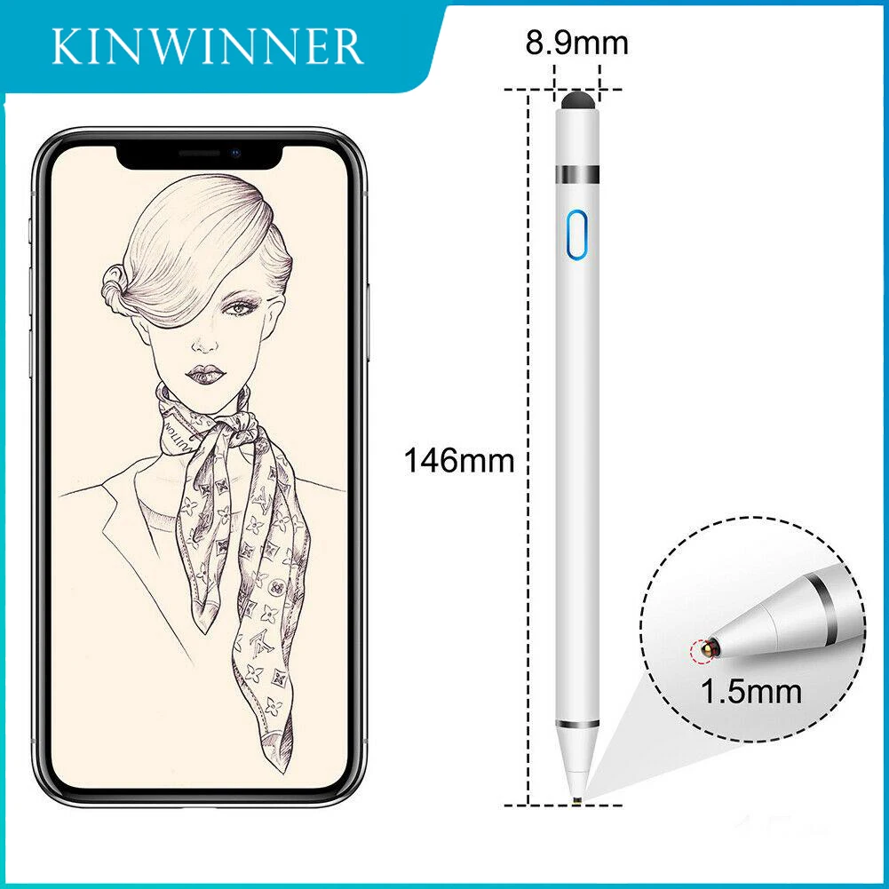 

Universal Stylus Pen for Android IOS for iPad Apple Pencil Pencil for iPad Samsung Xiaomi Phone 2 Stylus for Android Tablet Pen