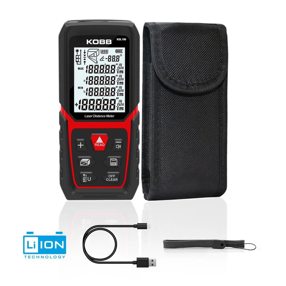 

Professional Li-Ion Rechargeable Laser Meter,Range Finder Measuring Tape, Digital Distance Meter, Tape MeasureRuler Rangefinders