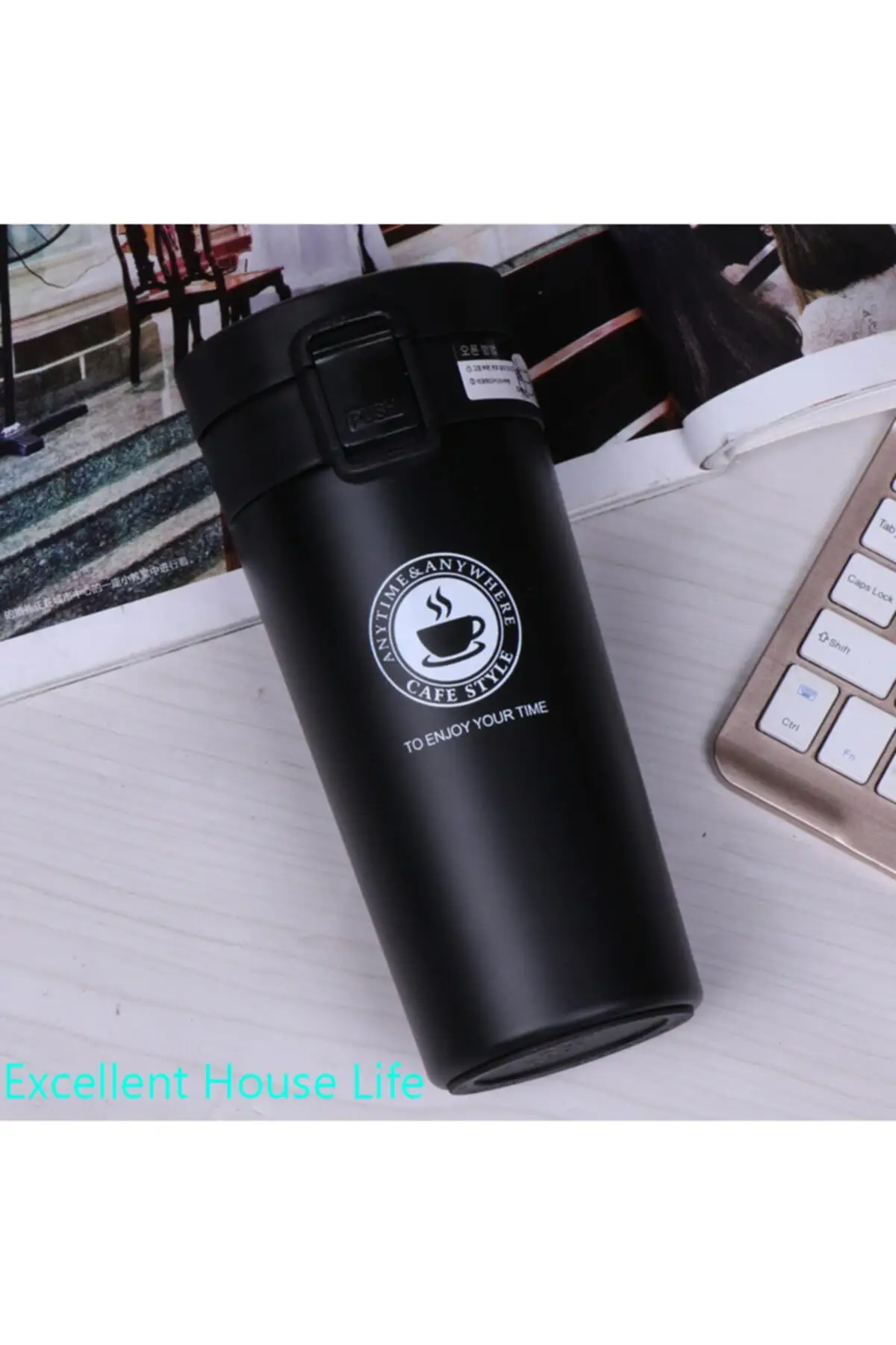 

Double Layer Quality Stainless Steel Thermos Cup 380 Ml Cup Coffee Tea Thermos Sport Travel Mug Large Capacity Thermocup