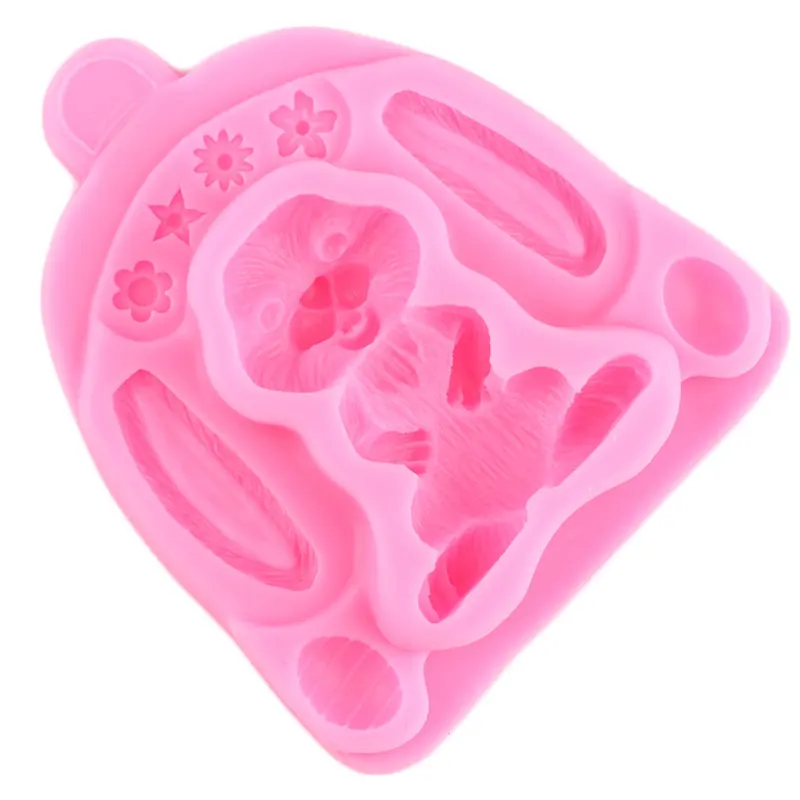 3D кролик пасхальное яйцо силиконовая форма Яйца динозавра конфеты глина шоколад