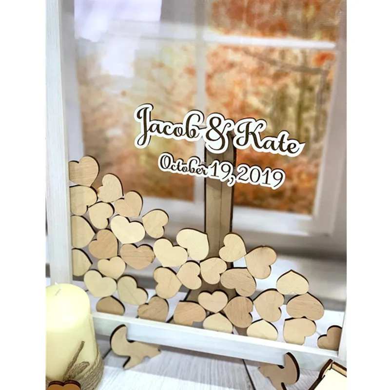 Персонализированная Прозрачная черная искусственная подвесная коробка