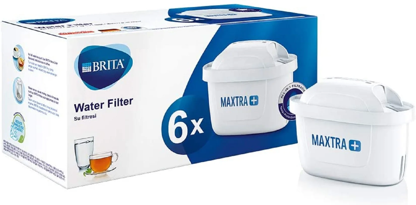 

BRITA MAXTRA + 6 сменных картриджей для фильтра воды, все BRITA совместимы с фильтром Flagons brita кухонная утварь бесплатная доставка