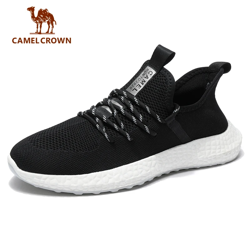 Мужские кроссовки CAMEL светло-коричневые повседневные спортивные с дышащей