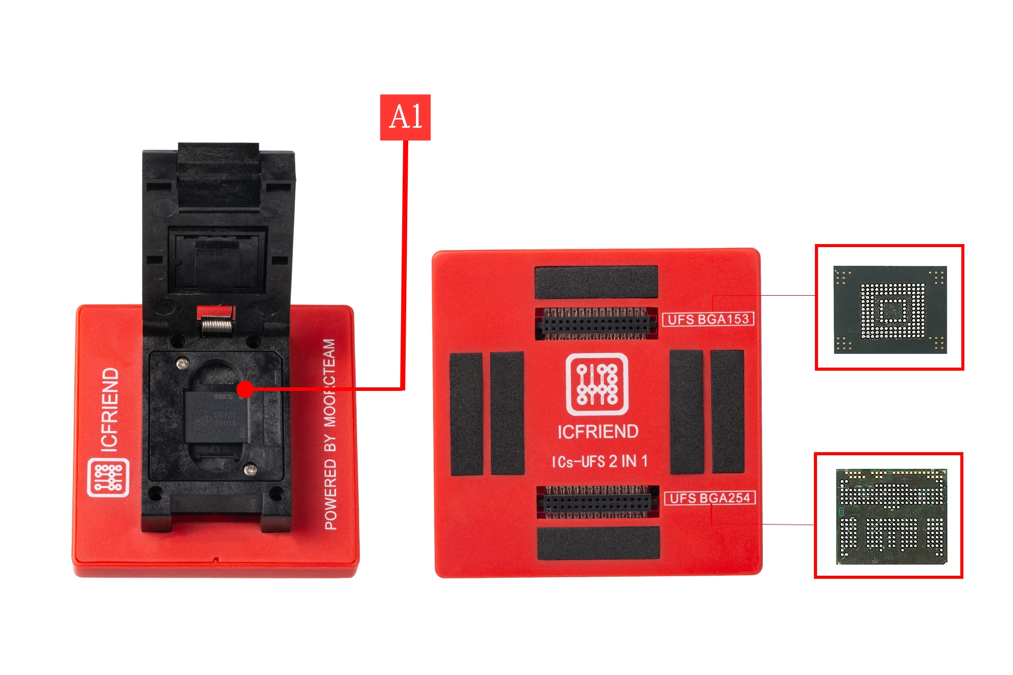 Medusa Pro II MOORC UFS 3 IN 1 153 /254 Adapter + 95 A4 Socket | Мобильные телефоны и аксессуары