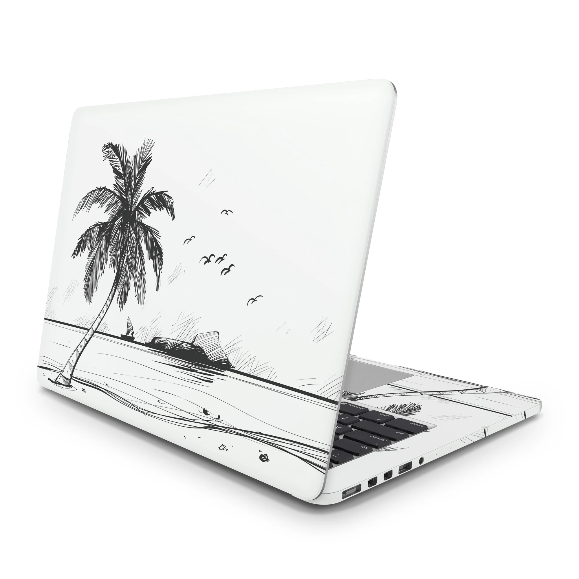 

Sticker Master Beach Sketch Laptop Vinyl Sticker Skin Cover For 10 12 13 14 15.4 15.6 16 17 19 " Inc Notebook Decal For Macbook,Asus,Acer,Hp,Lenovo,Huawei,Dell,Msi,Apple,Toshiba,Compaq