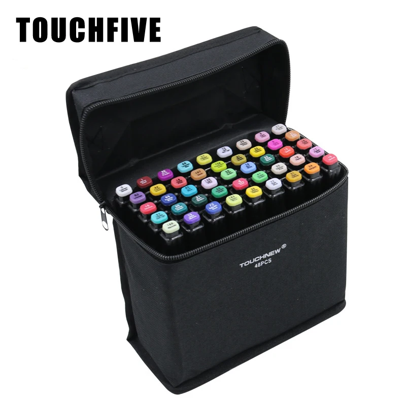 Набор маркеров для рисования фломастеры TOUCHFIVE набор на спиртовой основе 40 60 80 168